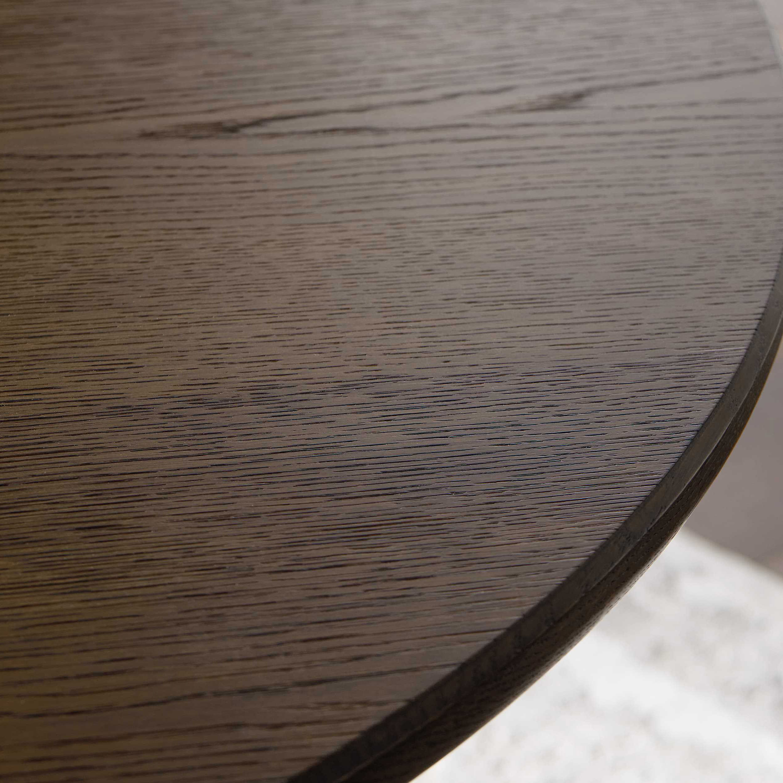 Modern luxury natural solid oak wooden home furniture room custom color round wood dining tables