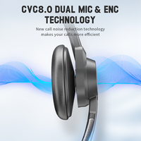 Vente en gros de casque sans fil pour camionneur avec logo personnalisé casque antibruit casque téléphonique pour centre d'appels casque pour équipes Zoom Skype