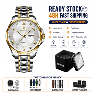 Montre-bracelet pour homme Poedagar <span class=keywords><strong>883</strong></span> de haute qualité 2025, étanche, lumineuse, en acier inoxydable, 41 mm, montres à quartz pour homme, Relojes Hombre - Product Image 1