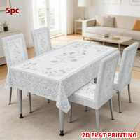 Housse de chaise de salle à manger Kongyu Home Textiles en Spandex extensible, imprimé floral botanique, ajustement universel élastique, vente en gros