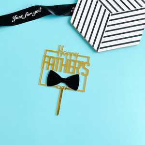 ของตกแต่งเค้กวันพ่อ รูปน้ำผึ้งและรสหวาน อะคริลิคท็อปเปอร์ พลาสติกเสียบเค้ก อุปกรณ์จัดงานวันเกิด - Product Image 5