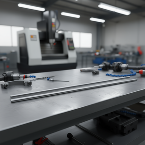 Tige de mouvement linéaire en acier au carbone SFC20, 20 mm x 1200 mm, axe de haute précision pour la découpe et le perçage - Product Image 2