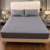 Protège-matelas en tissu polyester matelassé à ultrasons, imperméable, hypoallergénique, anti-acariens, taille et couleur personnalisées
