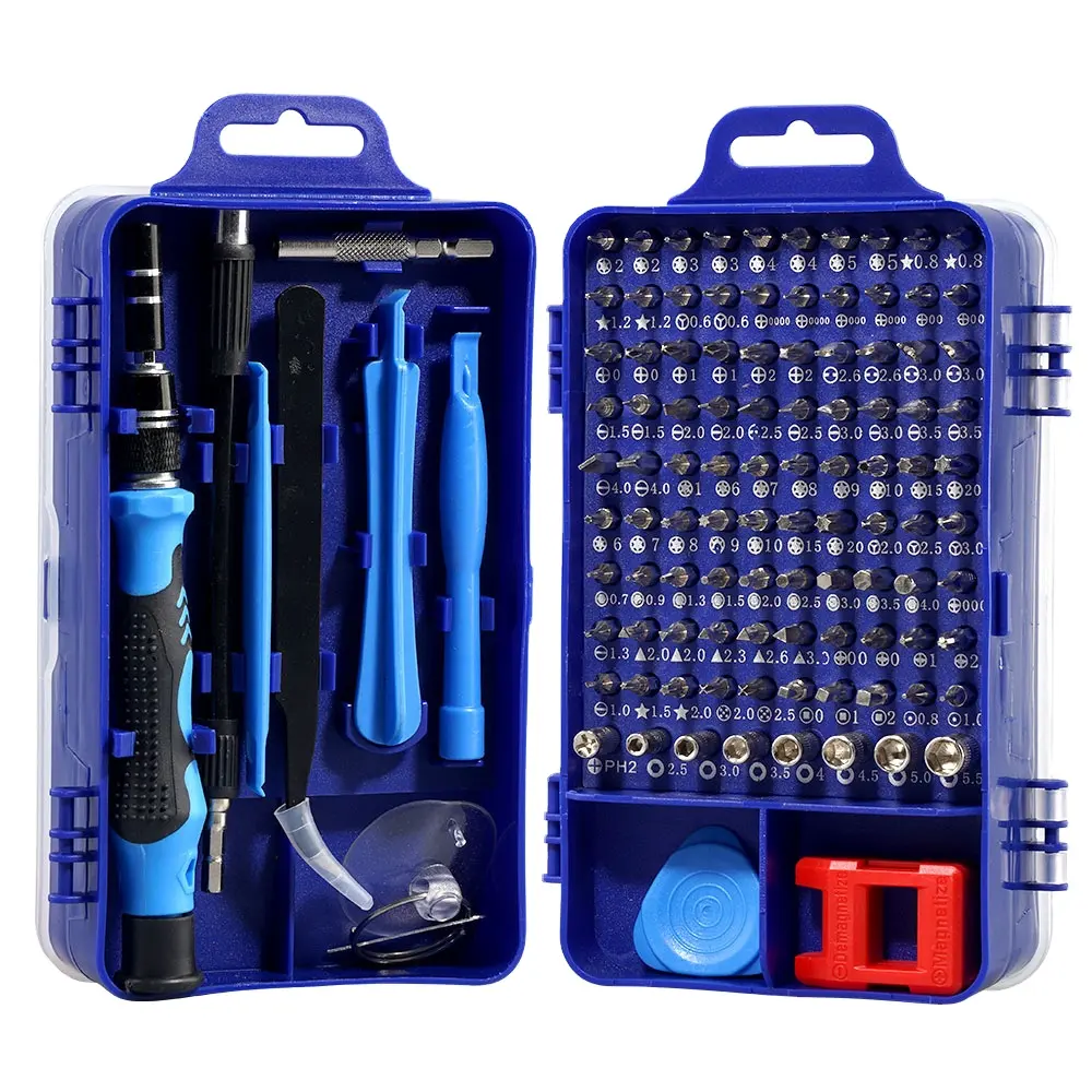 Phillips Hexagon Screwdriver Bit Set rãnh Sao bit Đen Screwdriver Set đồng hồ sửa chữa công cụ Kit