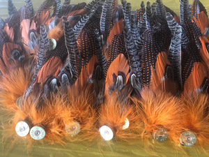 Sombrero de Gallo Personalizado con Adorno de Plumas, Pin para Sombrero, para Manualidades, Sombrero de Vaquero, Disfraz, Sombrero Fedora, Accesorio para el Cabello - Product Image 4