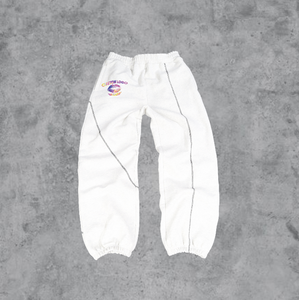 กางเกงกันเหงื่อของผู้ชายวินเทจผ้าฟลีซขากางเกงกันน้ำผ้าลินินแบบเรียงซ้อนกันผ้าเย็บปักผ้าฝ้าย100% อย่างหนักขนาดกลาง - Product Image 5