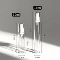 Flacon pulvérisateur sans air 5 ml 15 ml Luxe Transparent Corps Cosmétique Vaporisateur Tonique Flacon 100 ml Nouveau