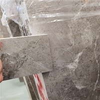 Jupe carreaux en marbre gris romantique, taille personnalisée, polis, gris