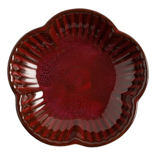 Piatto in Ceramica a Forma di Petalo Multicolore per Dessert, Frutta, Snack, Uso Quotidiano <span class=keywords><strong>e</strong></span> Presentazione per Tè del Pomeriggio - Product Image 6