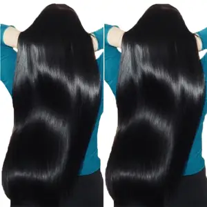 Remy 100 extensão de cabelo humano, mulheres virgem brasileiro, pacote de cabelo liso 9a, cabelo virgem barato/super duplo desenhado