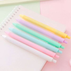 School Office Supplies Retractable Gel <b>Ink</b> Promotion Custom Soft Rubber Ballpoint Pen Set With Logo - Product Image 2