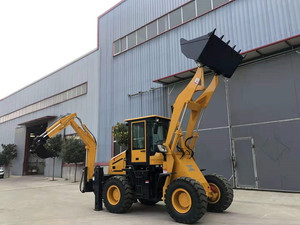 รถขุดตักดินขนาดเล็ก 4x4 แบบมีล้อ รถตักหน้าอเนกประสงค์สำหรับงานก่อสร้าง - Product Image 3