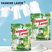 Deterjen Bubuk Cuci Pakaian Yasmine Laver Beraroma OEM ODM Kualitas Tinggi Busa Melimpah Deterjen Cuci Pakaian Grosir