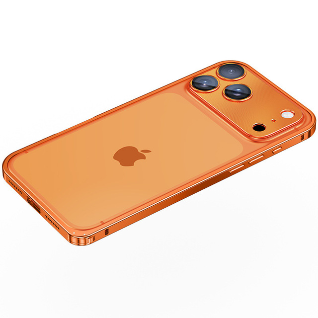 Breathable Hole Aluminum Frame Bumper Metal Cell Phone Case for iPhone 17 Pro Max 17 Air