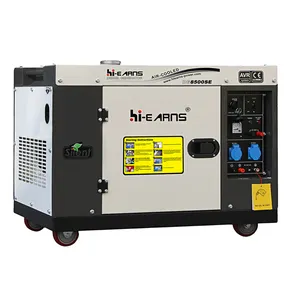 8KW 10KVA 디젤 엔진 발전기 240v 60hz 바퀴 가정 사용을 가진 침묵하는 휴대용