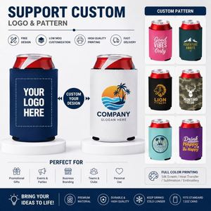 Custom Printing Sublimation 12oz Neoprene Can <b>Cooler</b> Stubby Holder With Logo Gift Neoprene Collapsible Beer Can <b>Cooler</b> Holder - Product Image 4