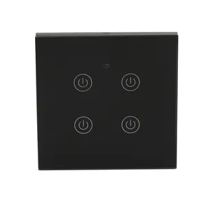 Electrical power switch, smart home 4Gang WIFI intelligent touch switch, wall switch