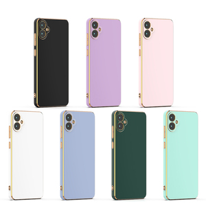 Màu sắc in phim hoạt hình thỏ 6D mạ TPU điện thoại di động Trường hợp mềm linh hoạt Cover quay lại cho Samsung Galaxy A05 a05s A15 A25 trường hợp - Product Image 1