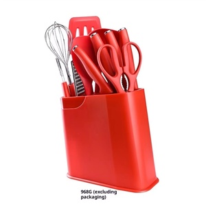 Wholesale Stainless Steel Cutter <b>Silicone</b> Kitchenware Set Fruit Knife Utensils Set Cooking <b>Tools</b> for Home Use - Product Image 2