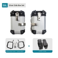 Ensemble de valises latérales en alliage d'aluminium pour moto