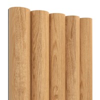 Panneau acoustique moderne en MDF incurvé 3D demi-flexible pour décoration d'hôtel panneau de flûte d'absorption acoustique pour décoration murale de salon
