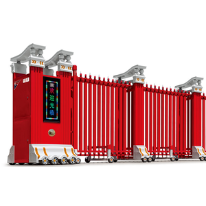 Portail télescopique rétractable électrique en aluminium, télécommande automatique pour école, usine, <span class=keywords><strong>villa</strong></span> - Product Image 5