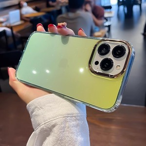 Funda de teléfono a prueba de golpes de TPU con diseño de gradiente de brillo de lujo para iPhone 17 funda trasera esmerilada para iPhone 16 15 Pro Max - Product Image 4