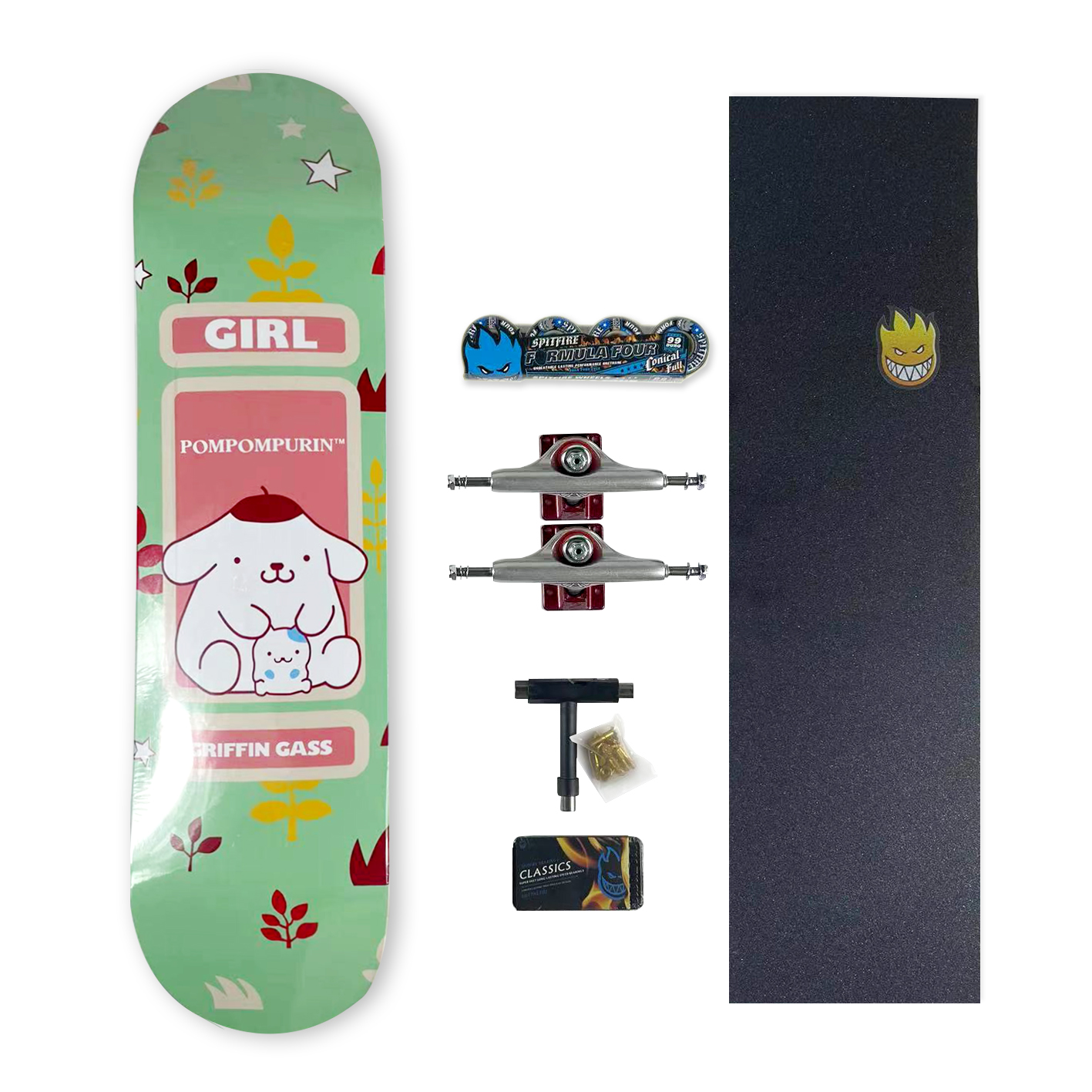 Girl Skateboard Complete Full Set - 7 Ply Canada Maple