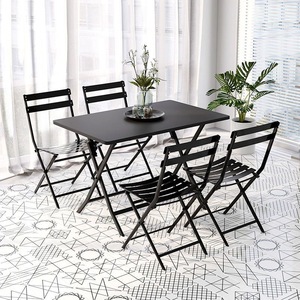Ensemble de tables et chaises pliantes pour l'extérieur, balcon, patio, mobilier pour restaurant, café, espace de loisirs - Product Image 3