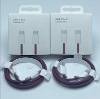 Câble de charge rapide USB-C 60W de haute qualité pour iPhone 15 16 Pro Max, avec gaine en nylon et blindage tressé, compatible IP15