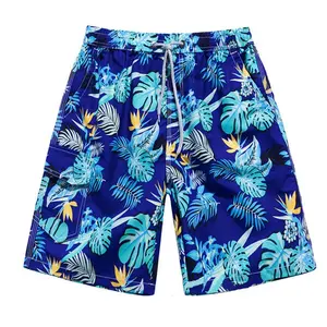 Wholesale casual mens xxxl board shorts with pockets custom print short swim trunks
