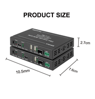 Transmetteur HDMI Fibre Optique 4K à Faible Latence, Transmission 10 km Sans Compression pour Surveillance des Stades et du Transport