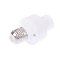 Portalámparas con Sensor de Radar, Base de Lámpara Inteligente E27, Portalámparas Inteligente para Porche o Sótano, Encendido/Apagado Automático con Sensor de Movimiento