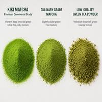 Poudre de Matcha KIKI biologique USDA, qualité cérémonielle, thé vert pur, antioxydant, superaliment pour la perte de poids, boisson détox saine, en vrac
