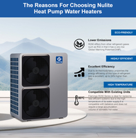 Pompa Panas Air ke Air Nulite R290 Oem Odm Wifi 10kw 13kw 16kw 19kw, Sumber Udara Monoblock EVI Inverter