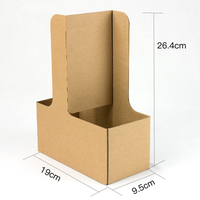Boîte à emporter pour Bubble Tea, porte-gobelet à café en papier, plateau porte-gobelets 6 gobelets avec 4 compartiments, plateau porte-gobelets en papier pour café