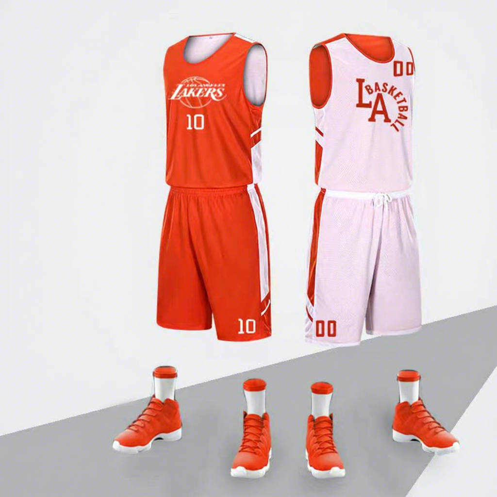 Orange white double-sided wear