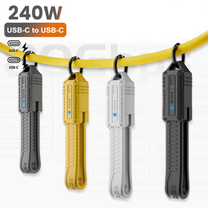 USB 4 Cáp xách tay Keychain 0.4ft 240W sạc USB C cáp 80Gbps truyền dữ liệu 8K 60Hz video hiển thị cho Iphone Mac Min iPad - Product Image 1