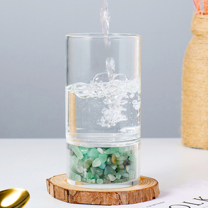 Batu Permata Alami Batu Penyembuhan Gelas Borosilikat Tinggi Cangkir Teh Energi Spa Gelas Air - Product Image 6