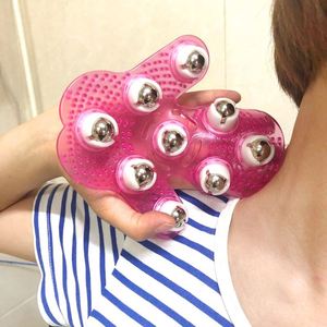 Palm Shaped Massage With 9 360-Degree-<b>Roller</b> <b>Metal</b> Ball Body Massager <b>Roller</b> - Product Image 6