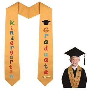 Cuellos de seda largos y duraderos con patrón de letras para niñas de preescolar y jardín de infantes, graduación de primavera, Clase de 2026 - Product Image 5