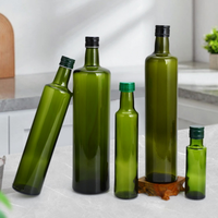 Bouteilles de vinaigre Marasca Dorica Bouteilles en verre avec couvercle en aluminium 500ml 750ml 1L