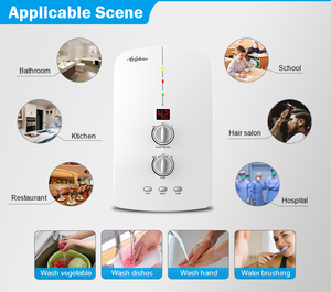 ブースターポンプ電気温水ヒーター220Vタンクレススマート間欠泉シャワー浴室用