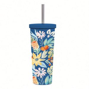 Nuevo Vaso Térmico de Acero Inoxidable de 830ml con Aislamiento al Vacío y Boca Ancha para Boba, Taza de Té de Burbujas Estampada con Pajita, Ideal para Viajes y Regalos 2026 - Product Image 6
