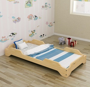 Nouveau design de lits de <span class=keywords><strong>garderie</strong></span> pour jardins d'enfants accueillant un lit en bois de mélamine Lit à lattes pour enfants - Product Image 2