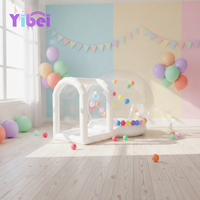 Dôme gonflable transparent en PVC de haute qualité pour maison à bulles, château gonflable en plastique transparent pour ballons, maison gonflable blanche