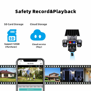 Telecamera <span class=keywords><strong>di</strong></span> <span class=keywords><strong>Sorveglianza</strong></span> PTZ Solare Wistino 12MP per Esterni, Sistema <span class=keywords><strong>di</strong></span> Sicurezza IP Wireless 4G con Scheda SIM - Product Image 3