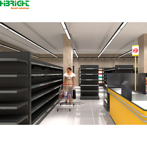 Estanterías Metálicas para Supermercados, Góndolas de Exhibición de Doble Cara para Tiendas de Abarrotes - Product Image 3