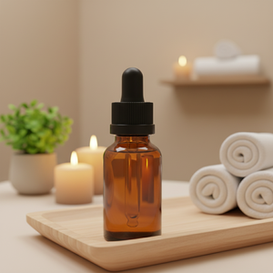 Bouteilles compte-gouttes en verre ambré anti-UV pour huiles essentielles, bouteilles en verre brun en gros avec bouchon compte-gouttes pour teintures et aromathérapie - Product Image 2