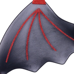 Ensemble de costume de diable d'Halloween, ailes de diable maléfiques, bâton de diable, accessoires de costume de cornes de diable pour fête de cosplay - Product Image 3